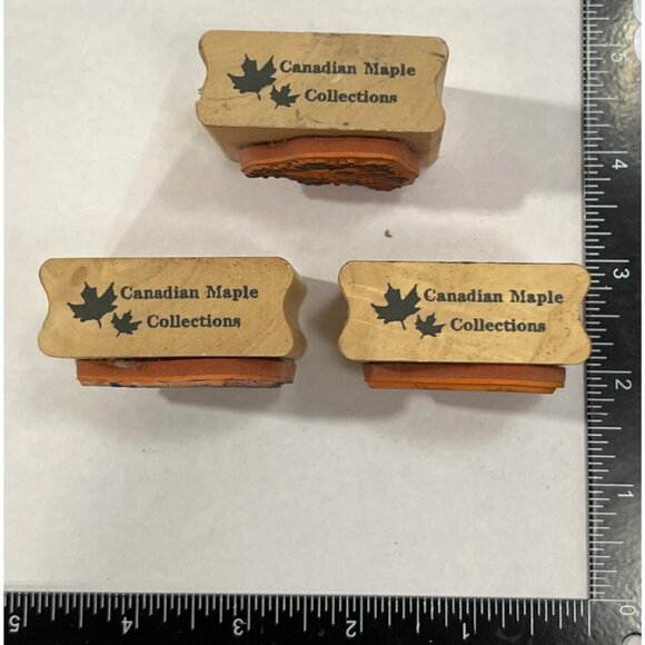 HTF Designs Heart Themed Rubber Stamp Set Of 3 By Canadian Maple Collections - Picture 3 of 5